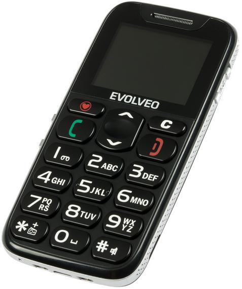 Evolveo EasyPhone Black přední strana