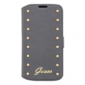 Puzdro na mobil Samsung Galaxy S4 Guess Studded strieborné