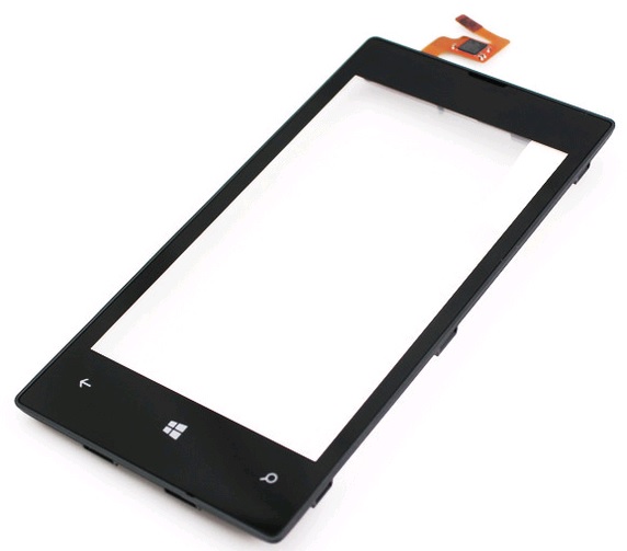  Dotykové sklo a přední kryt Nokia Lumia 520, 525 Black originál