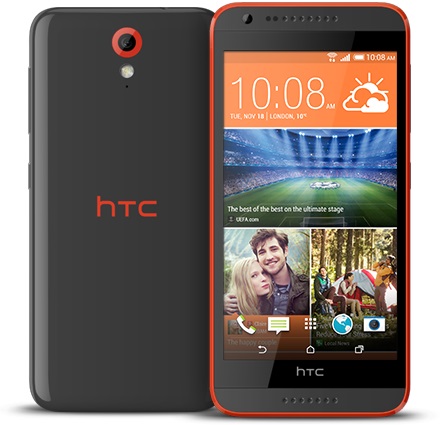 HTC Desire 620G Dual SIM Matt Grey / Orange Trim