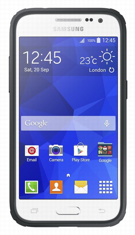Originální zadní kryt na Samsung Galaxy Core Prime EF-PG360B stříbrné