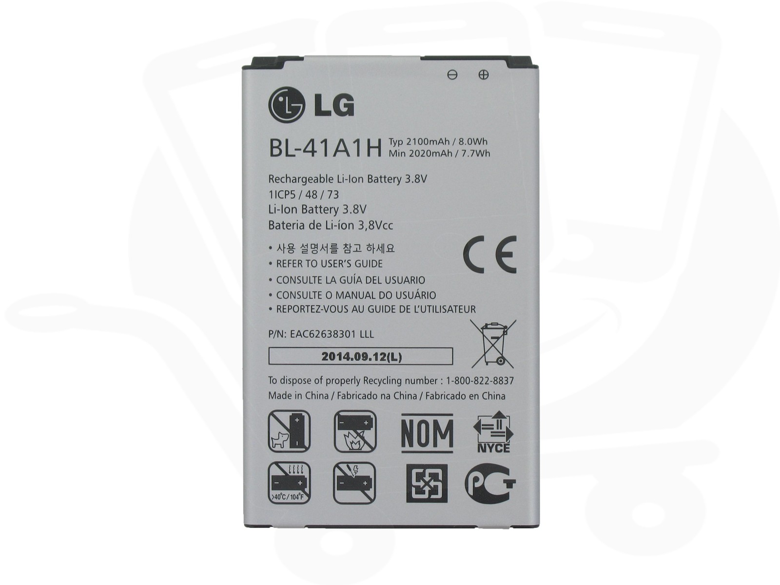  LG Baterie BL-41A1H 2100mAh Li-Ion (Bulk)