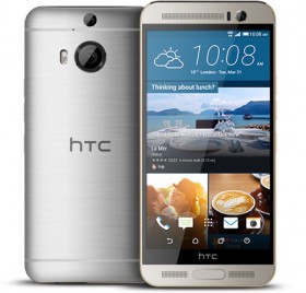 HTC ONE M9 + Gold on Silver