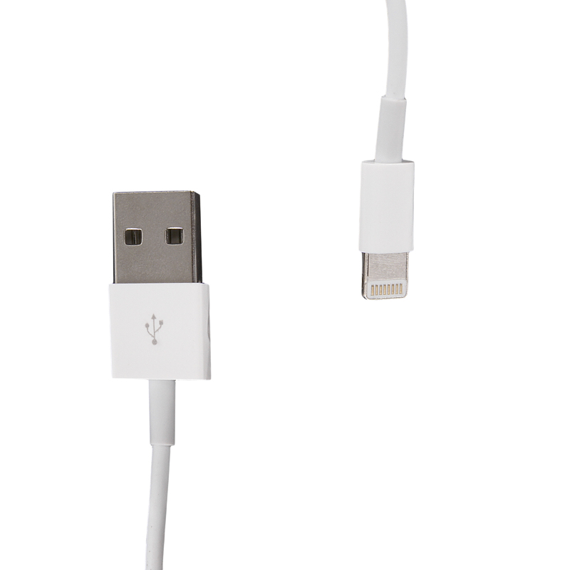 Datový kabel WHITENERGY pro Apple iPhone 5 1m bílý