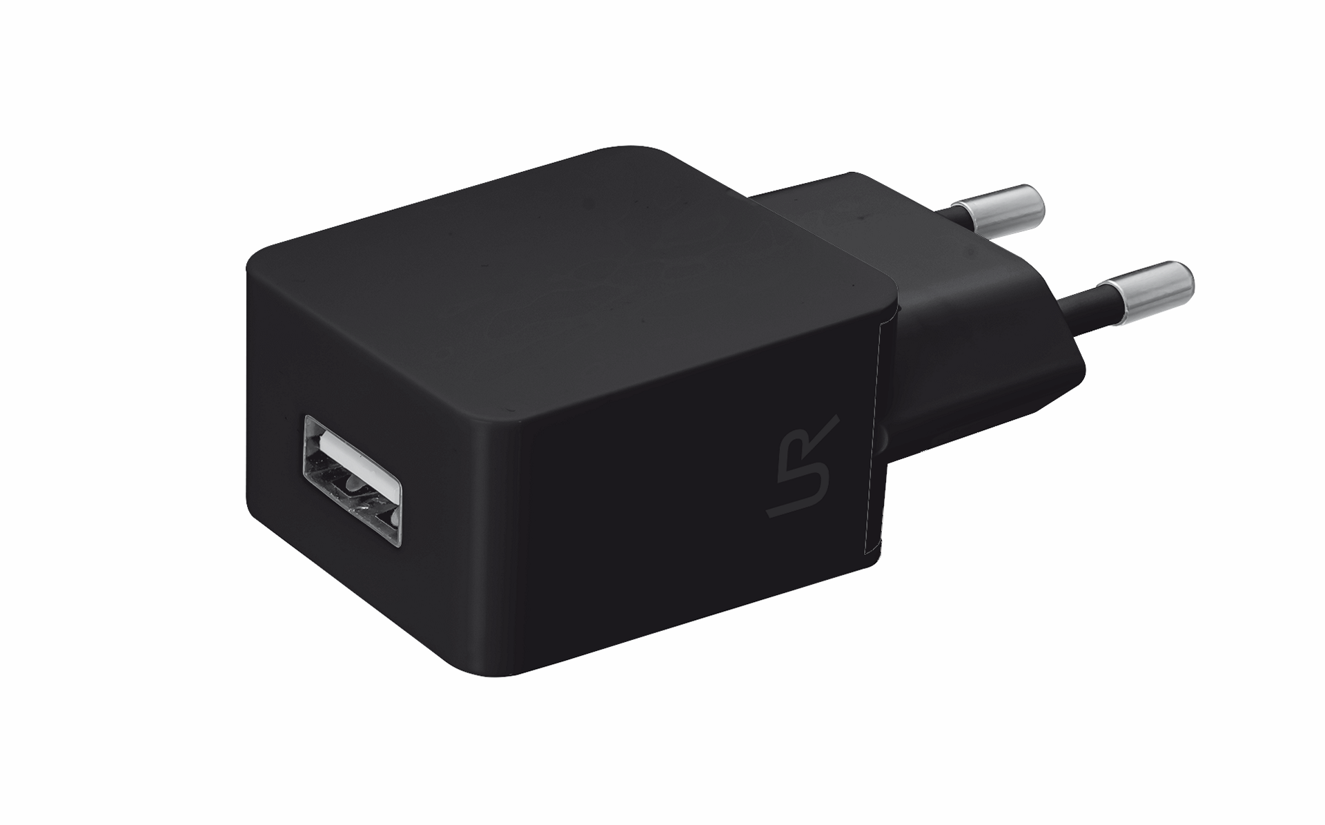 univerzální nabíječka TRUST s USB port, black
