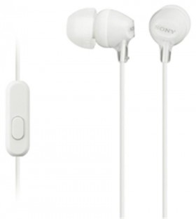 Slúchadlá SONY MDR-EX15AP handsfree biele