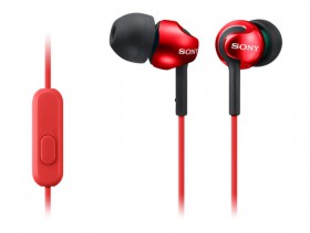 Slúchadlá SONY MDR-EX110AP handsfree červené