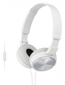Slúchadlá SONY MDR-ZX310AP 30mm s mostom bielej