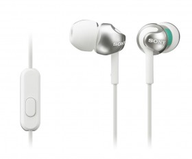 Slúchadlá SONY MDR-EX110AP handsfree biele