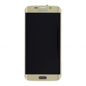 LCD + dotyková deska + predný kryt Samsung Galaxy S6 Edge gold