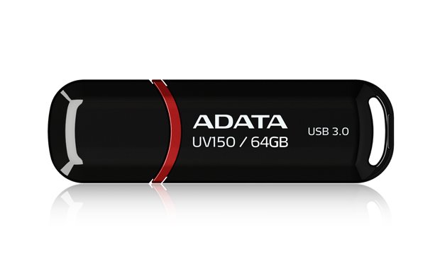  Flash disk ADATA UV150 64GB, USB 3.0, černý