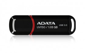 Flash disk ADATA UV150 128GB, USB 3.0, čierny