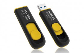 Flash disk ADATA UV128 64GB, USB 3.0, žltý