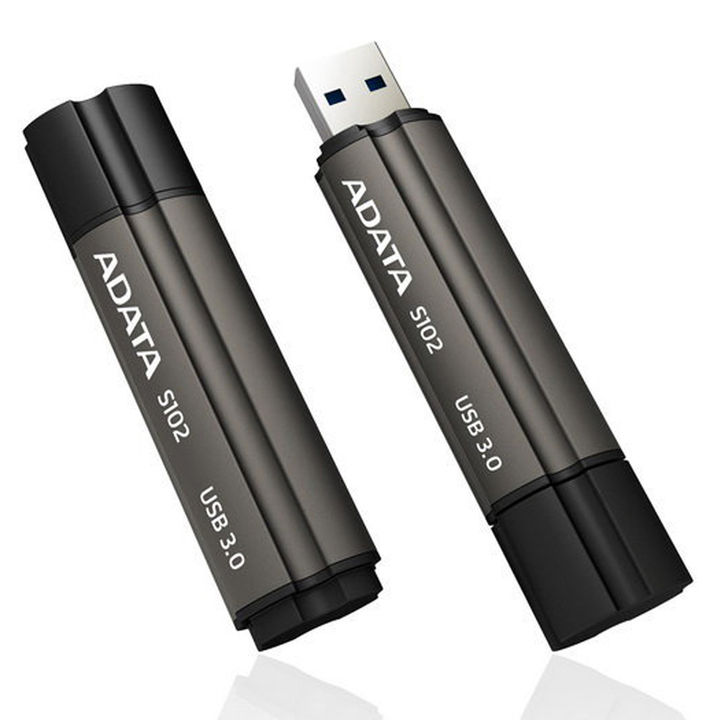 Flash disk ADATA S102 Pro 128GB, USB 3.0, šedý