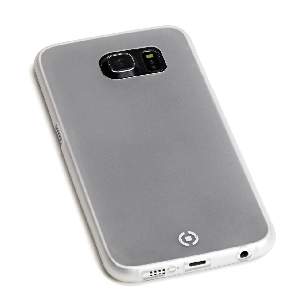 Ultra tenké silikonové pouzdro (obal, kryt) CELLY Frost na Samsung Galaxy S6 Edge /G925/ bílé