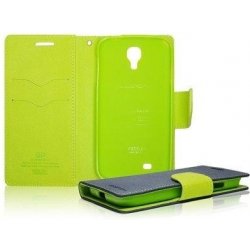 Puzdro Fancy Diary Folio pre Sony Xperia E5823 Z5 Compact, modré / limetkovej