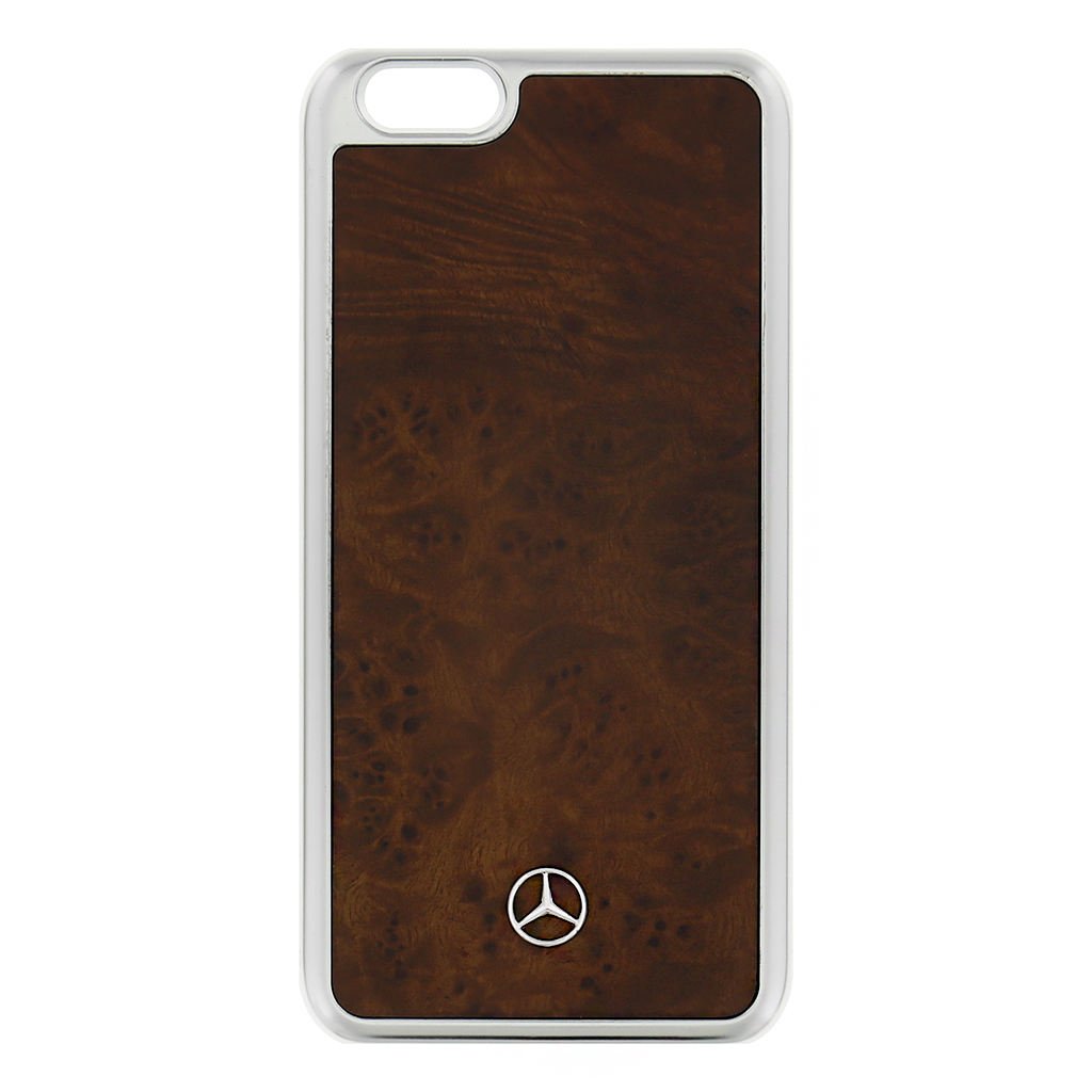 MEHCP6MYBR Zadní kryt Mercedes Myrtille iPhone 6/6s hnědý