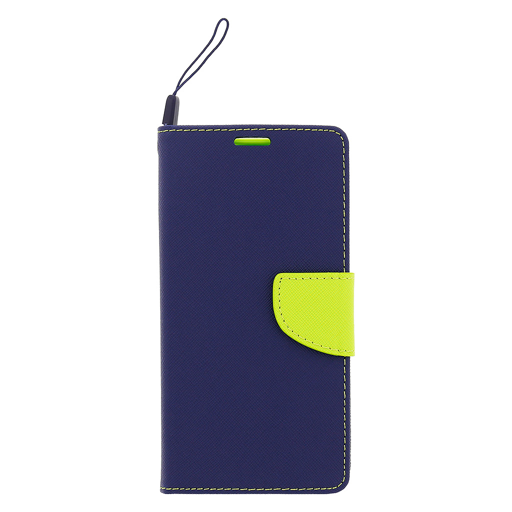 Pouzdro Fancy Diary Book pro Huawei P8 modré/limetkové