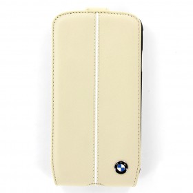 Puzdro BMW Flip pre Samsung Galaxy S4 (EÚ Blister) BMFLS4LC béžové