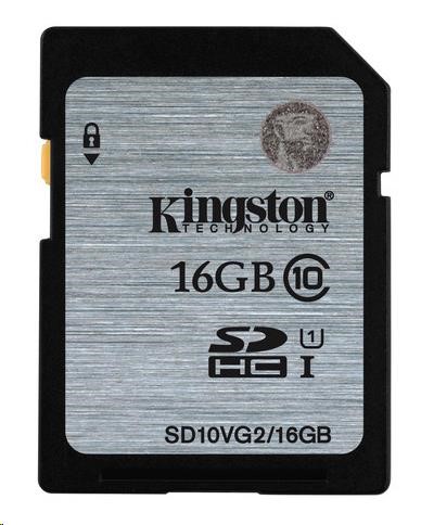 Paměťová SDHC karta Kingston 16GB Class 10