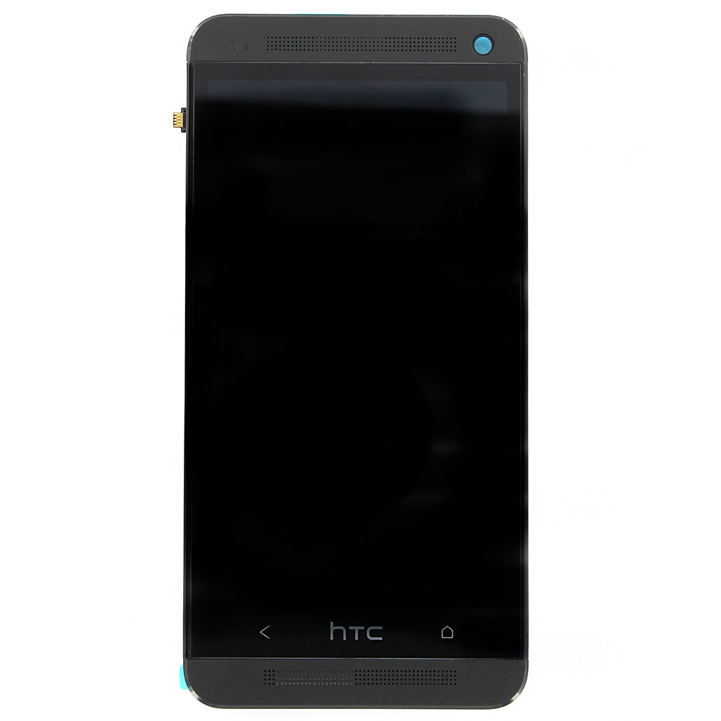 LCD display + dotyk. deska + př. kryt pro HTC ONE (M7), černá 