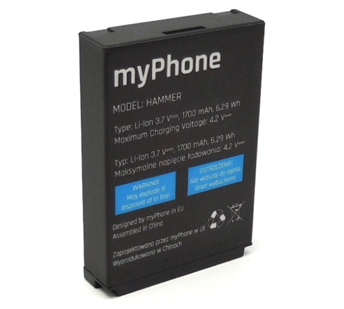 Batérie myPhone pre myPhone HAMMER 1, 1700mAh Li-Ion