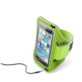CellularLine ARMBAND FITNESS soft puzdro do 5,2 "limetkovej