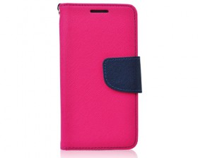 Fancy Diary Folio puzdro pre LG K4 (K120) ružovo / modrá (BULK)