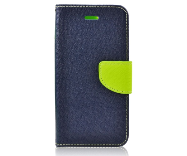 Pouzdro na mobil LG K10 (K420N)Mercury Fancy Diary Folio modré/limetkové