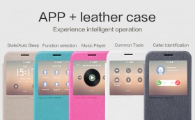 Flip, puzdro na mobil Samsung Galaxy S7 (G930) Nillkin Sparkle S-View biele