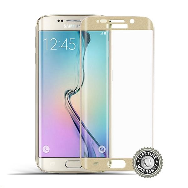 Screenshield ™ tvrdené sklo pre Samsung Galaxy S6 edge + G928 zlaté