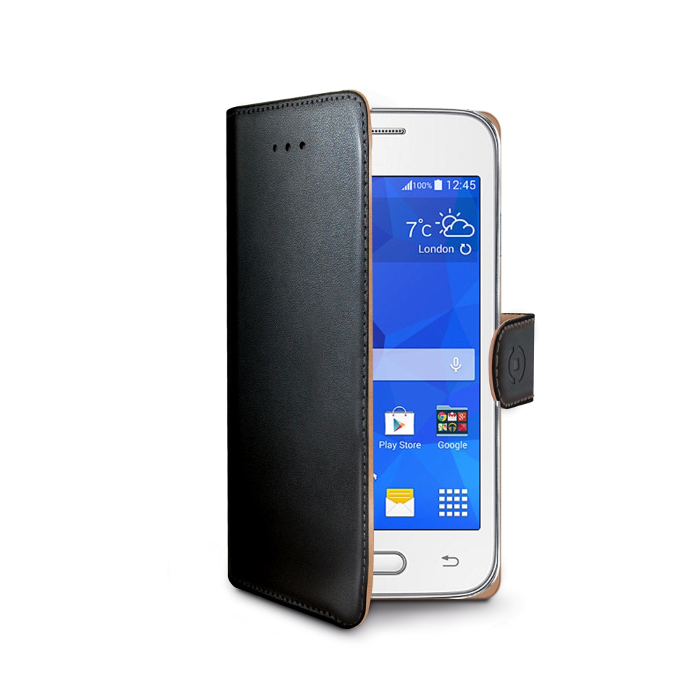 CELLY Wally Pouzdro flip Samsung Galaxy Trend 2 Lite černé