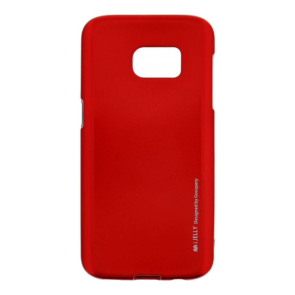 Silikonové pouzdro Mercury i-Jelly METAL pro Samsung Galaxy S7, Red