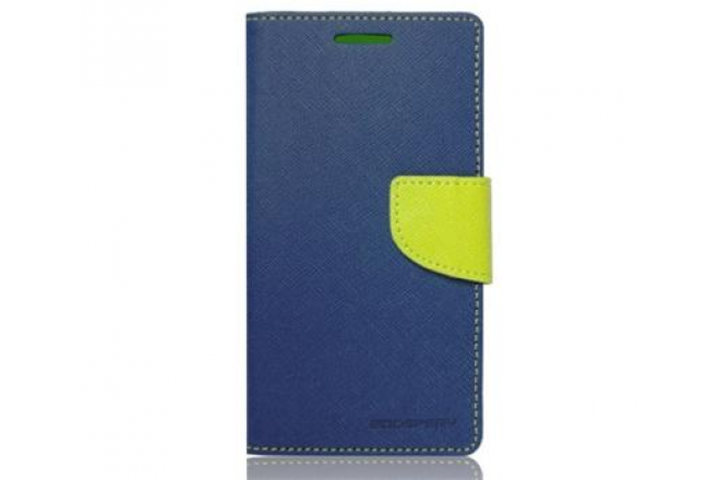 Fancy Diary Folio flipové pouzdro pro Lenovo Vibe S1 Lite, modré/limetkové