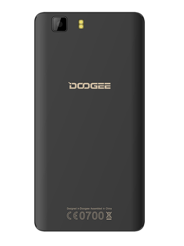Doogee X5 Black zadní strana