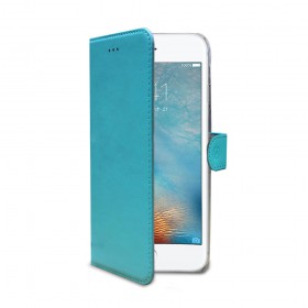 CELLY Wally Flipové púzdro Apple iPhone 7 Plus tyrkysové