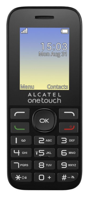 mobilní telefon Alcatel 1016D Dual SIM Black