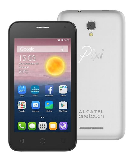 Mobilní telefon Alcatel One Touch 4024D Pixi First Silver