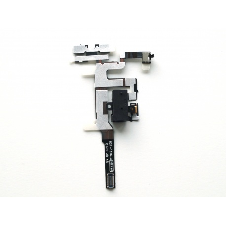 Audio Jack + tlačidlá hlasitosti Flex kábel pre mobilný telefón iPhone 4S, čierna