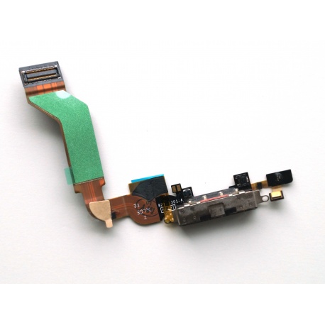 Nabíjací konektor Flex kábel pre Apple iPhone 4S, čierna