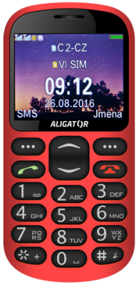 Aligator A880 GPS Senior Red