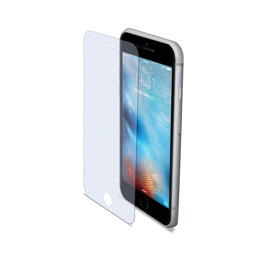 Ochranné tvrzené sklo CELLY Glass s ANTI-BLUE-RAY vrstvou pro Apple iPhone 7, matné