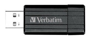 Flash disk Verbatim Store 'n' Go PinStripe 64GB USB 2.0 Black