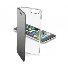 CellularLine Clear Book flipové púzdro Apple iPhone 7 čierne