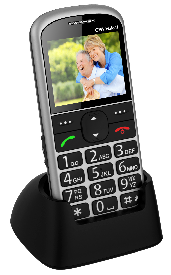 Seniorský mobilní telefon CPA Halo 11 Silver