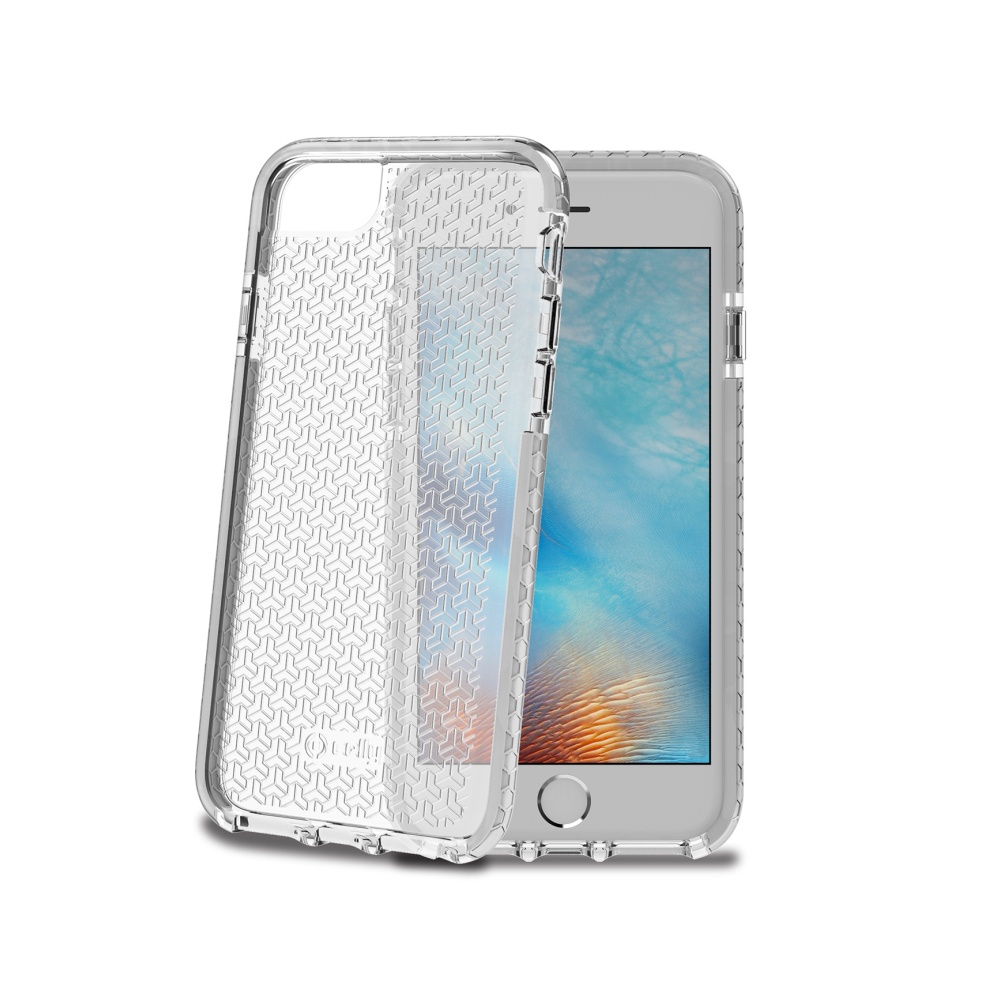 Zadní kryt Celly Hexagon pro Apple iPhone 7/8, bílá
