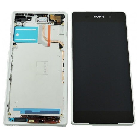 LCD display, dotyková deska a rámeček (separaped) pro Sony Xperia Z2 White