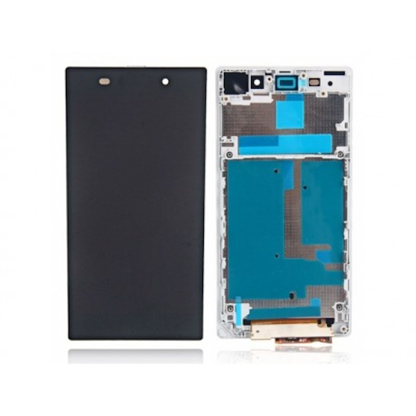 LCD display, dotyková deska a rámeček (separaped) pro Sony Xperia Z White