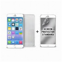 Puro ochranný rámik "Bumper Cover" pre iPhone 6 Plus s ochrannou fóliou, biela