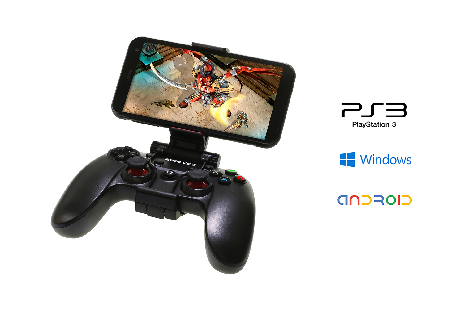 Bezdrôtový gamepad EVOLVEO Fighter F1, pre PC, PlayStation 3, Android box / smartphone